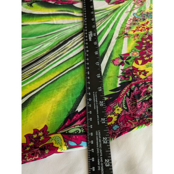 Elegant Green and Pink Maxi Dress - Picture 8 of 8